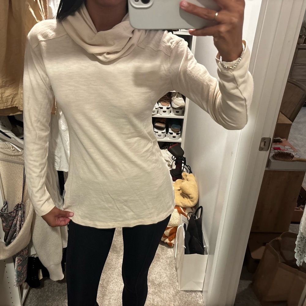 Columbia Cream Cowl Neck Women's Sweater